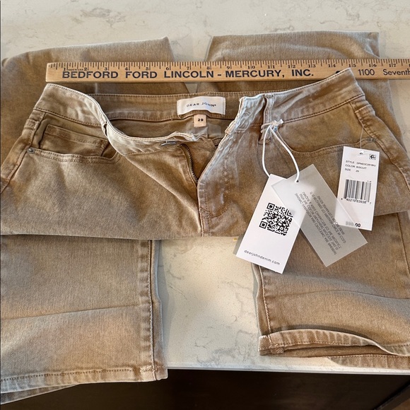 DEAR JOHN Tan Denim Pants - Picture 1 of 4